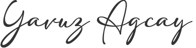 Unterschrift von Yavuz Agcay